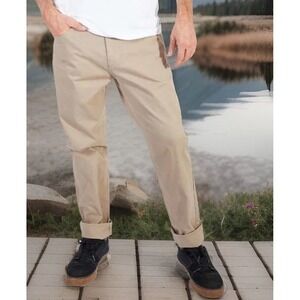 Silver Jeans Ashton Pants Straight Slim Fit Slim Leg Mens‎ 36 32 NEW Khakis